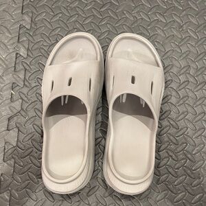 Hoka Gray Slide Sandals